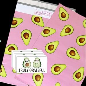 10 pc 5 polymailers 10 x 13 + 5 matching thank you cards